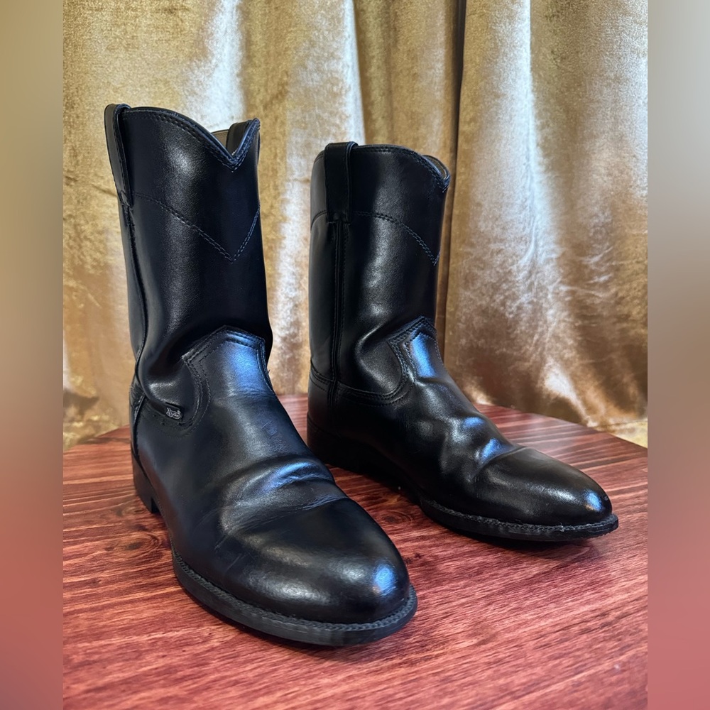Men’s roper boots, Justin Brand, Size 8.5D